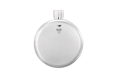 Keith Titanium Western Cowboy Canteen with flat-round design offers stability on slopes.