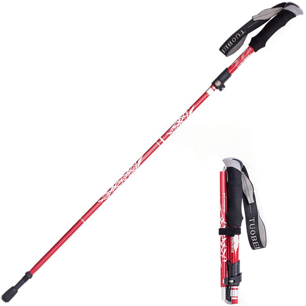 Kelendle folding trekking pole aluminum with quick-lock design for easy trail setup.