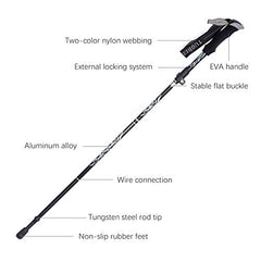 Kelendle tungsten steel tip delivers reliable traction on rocky trails.