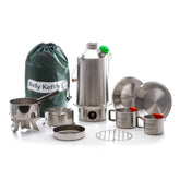 Kelly Kettle base camp kettle 54oz ready for fast water boiling in groups.