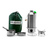 Kelly Kettle 54oz kettle boiling water quickly outdoors for hot drinks