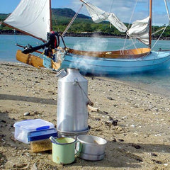 Kelly Kettle uses natural fuels like sticks for eco-friendly cooking.