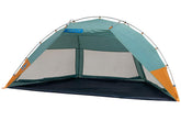 Kelty Cabana front view in Malachite; shaded beach HQ for sun protection.