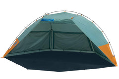 Kelty Cabana side windows privacy; convenient for changes and sun screen re-up.