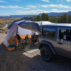 Kelty Caboose 4P footprint uses DWR/PFC-free fabrics to minimize environmental impact.