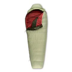 Kelty Cosmic 20 Down bag with trapezoid baffles delivering efficient warmth for cold nights.