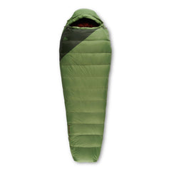 Kelty Cosmic 40 F sleeping bag open for easy access and warmth