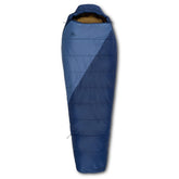 Kelty Cosmic front view with bag closed for compact backpacking warmth on cool nights.