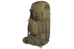 Kelty Coyote 105L with total capacity highlights, ideal for planning extended backpacking adventures