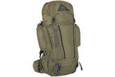 Kelty Coyote 65L backpack full view showing organized main compartment for extended trips.