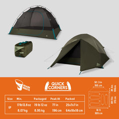 Kelty Daydreamer 6P standing-height interior supports easy movement.