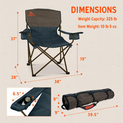 Kelty Deluxe Lounge Chair adjustable recline for personalized comfort outdoors.