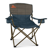 Kelty Deluxe Lounge Chair folds compactly for easy camping transport.