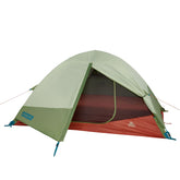 Kelty Discovery Trail tent close-up with aluminum poles showing quick setup for backcountry trips.