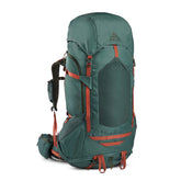 Kelty Glendale 105L pack in duck green with durable build for long treks