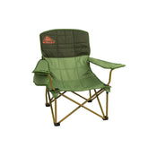 Kelty Lowdown chair in backyard scene, comfortable seating for gatherings.