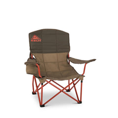Kelty Lowdown folding chair side view highlights low-profile seat for easy viewing and relaxed posture