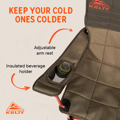 Kelty Lowdown steel frame closeup emphasizes durable construction for outdoor use