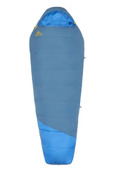 Kelty Mistral draft-locked zipper seals chills on cool nights