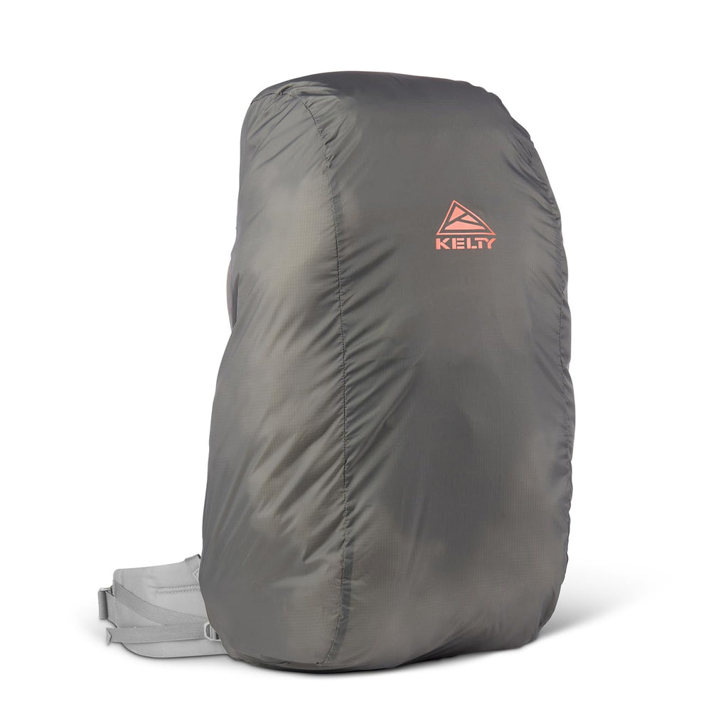 Kelty rain cover demonstrates fully waterproof fabric protecting a pack in rain