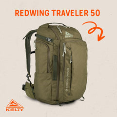 Kelty Redwing Traveler Backpack dedicated laptop sleeve protects your device.