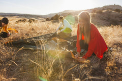 Kelty Tallboy 6 footprint installed as a tailored ground tarp to prolong floor durability.