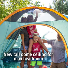 Kelty TALLBOY large-door entry enabling quick access for families.