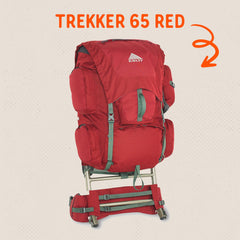 Kelty Trekker 65 top lid converts to sling pack for quick transitions