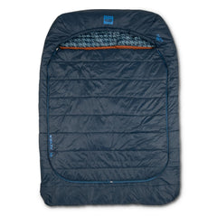 Kelty Tru.Comfort Doublewide with removable blanket for flexible warmth around the campfire.
