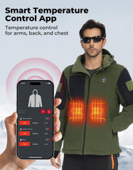 KEMIMOTO heated jacket cuffs heating to seal cold at the wrists