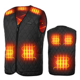 KEMIMOTO heated vest with 8 heating zones for all-around warmth.