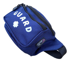 Kemp USA Lifeguard Hip Pack withstands splashes with water-resistant fabric.