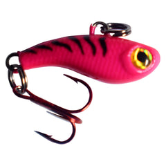Kenders Outdoors T-Rip Mini Vibe Bait in pink tiger glow for panfish attraction