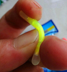 Group of glow sticks arranged for night fishing