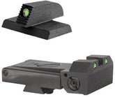 Kensight Kimber adjustable 1911 front sight with Trijicon insert aids rapid target acquisition in low light.