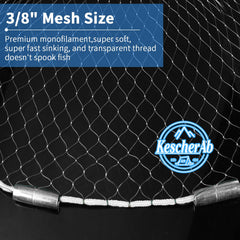 KescherAb copolymer mesh detail highlighting durable, tangle-free performance