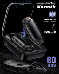 Kesguar hand warmers charging case highlighting extended warmth on long days.