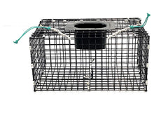 Ketcham Supply Green Crab Trap front view with PVC-coated mesh for durable, easy handling