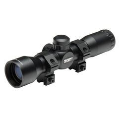 Keystone KSA054 Mil-Dot scope with quick focus for youth rifles, aiding fast target acquisition.