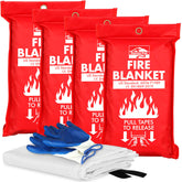Keystone Peak emergency fire blanket 4-pack folded for quick kitchen fire response