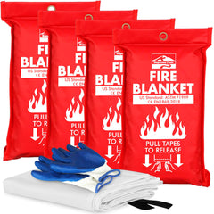 Keystone Peak emergency fire blanket 4-pack folded for quick kitchen fire response
