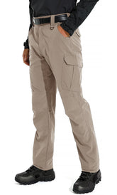 KFUBUO mens lightweight ripstop pants with reinforced pockets for durable outdoor storage.