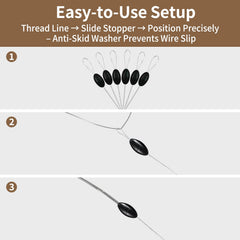 Bobber stops used as depth markers and sinker stops