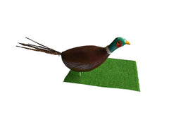 KHAMPA 3D archery target pheasant, side view shows durable surface for arrow impact.