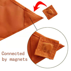 KHAMPA Blaze Orange panel on a blind improves field visibility
