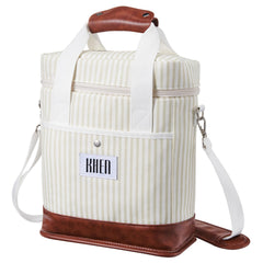 Khen 2 Bottle Wine Bag Tote with leakproof design and two-bottle capacity.