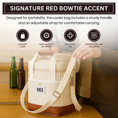 Khen adjustable strap and handle provide comfortable, hands-free carrying during travel or picnics.