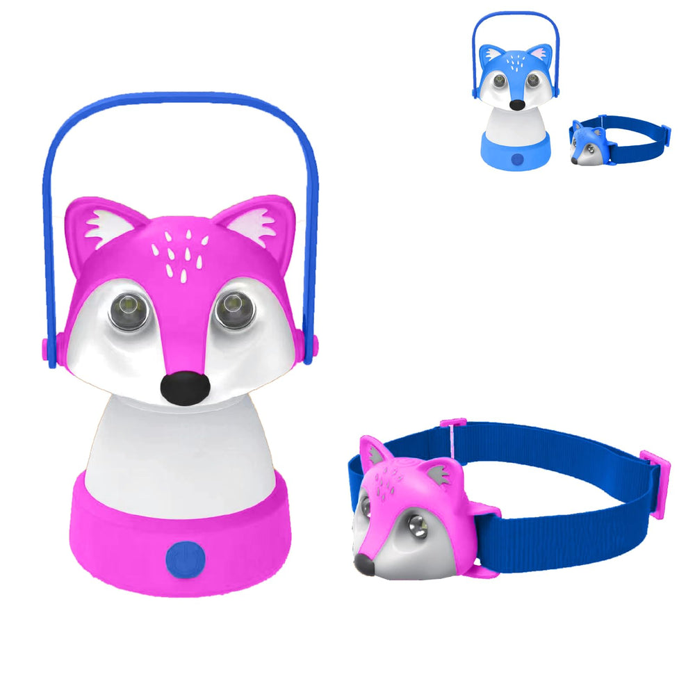 KidzAdventure fox-led-lantern compact, bright lantern for safe outdoor adventures.