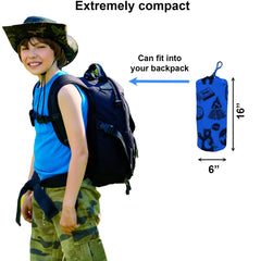KidzAdventure lightweight cot packs compactly for easy travel