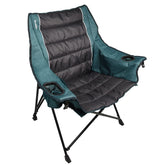 Kijaro Quilted Club Chair back-quilting enhances outdoor comfort